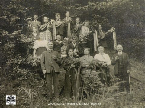 Ausflug Manolinenverein Kleinostheim im Jahr 1922