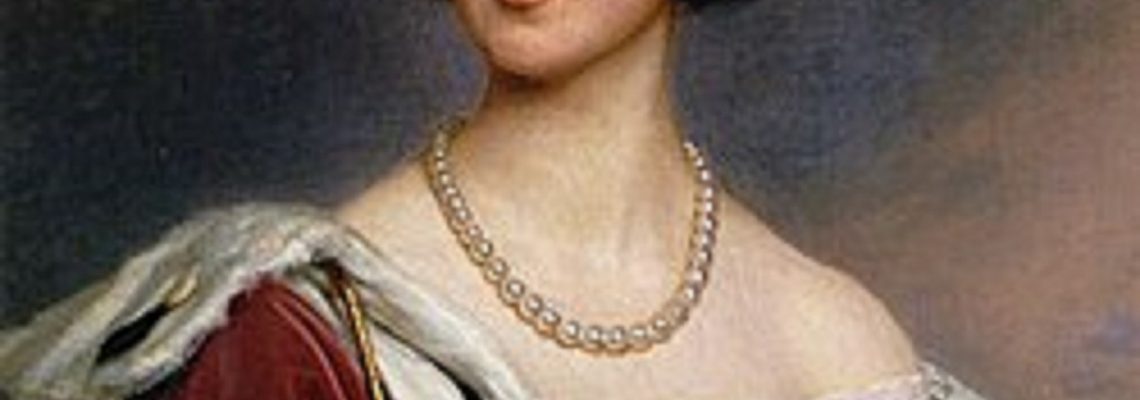 Das Bild zeigt die oben erwähnte Marie Kronprinzessin von Bayern nach einem Gemälde von Joseph Karl Stieler. Das Bild von 1843 befindet sich in der Schönheiten-Galerie in Schloss Nymphenburg.